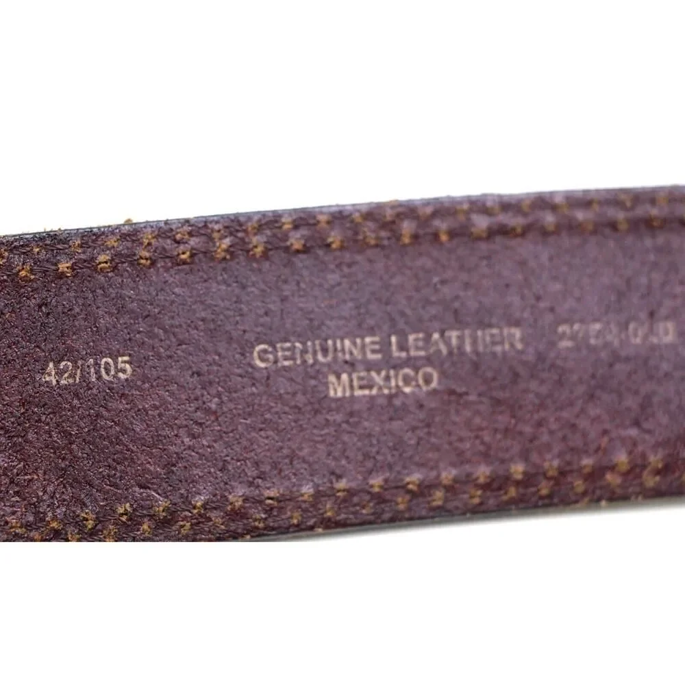 Mexico BROWN GENUINE LEATHER 1 1/2